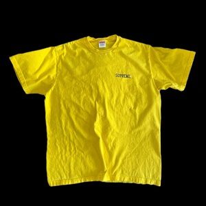 Supreme Vibrant Yellow Dash Snow Short Sleeve Tee